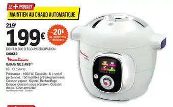 E.Leclerc Moulinex Cookeo offre