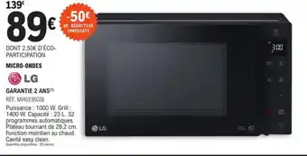 E.Leclerc LG Micro-Ondes offre