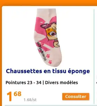 Action Chaussettes En tissu Eponge offre