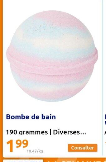 Action Bombe de Bain offre