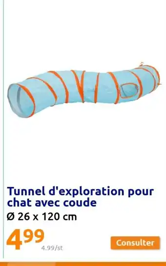 Action Tunnel d'Exploration Pour Chat Avec Coude offre