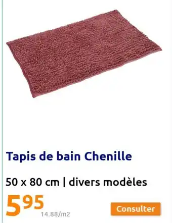 Action Tapis de bain Chenille offre