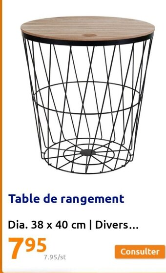 Table de Rangement