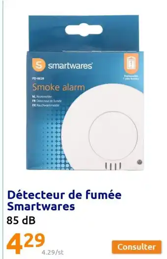 Action Détecteur de Fumée Smartwares offre
