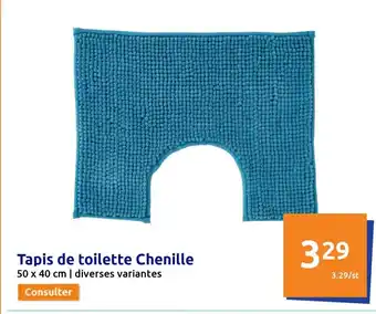 Action Tapis de Toilette Chenille offre