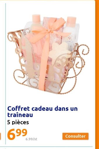 Action Coffret Cadeau Dans Un Traineau offre