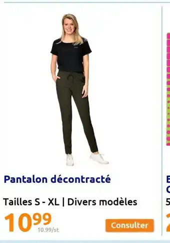 Action Pantalon Décontracté offre
