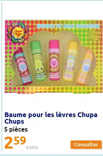 Action Baume Pour les Lèvres Chupa Chups offre