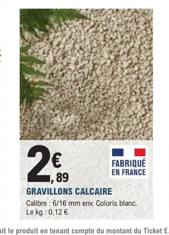 E.Leclerc Jardi Gravillons Calcaire offre