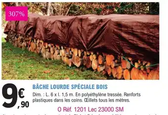 E.Leclerc Jardi Bâche lourde spéciale Bois offre