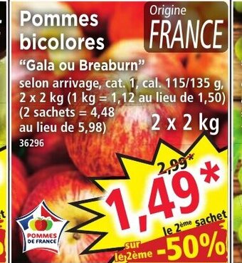 Norma Pommes Bicolores offre