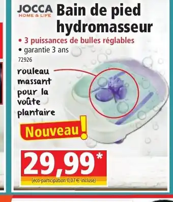 Norma Bain de Pied Hydromasseur offre