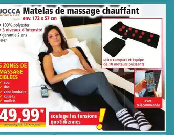 Norma Matelas de Massage Chauffant offre
