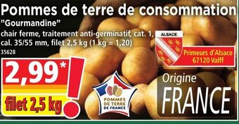 Norma Pommes de Terre de Consommation offre