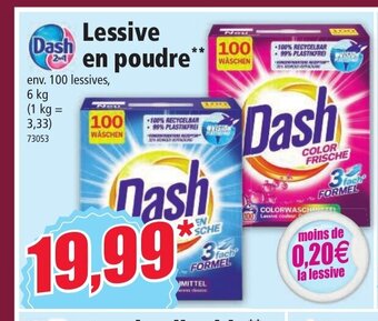 Norma Dash Lessive En Poudre offre