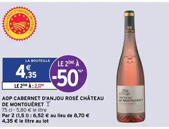 Intermarché Aop Cabernet D'Anjou Rosé Château offre