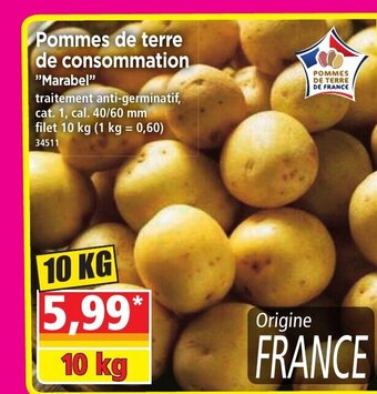 Norma Pommes de Terre de Consommation offre