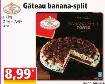 Norma Gâteau banana-split offre