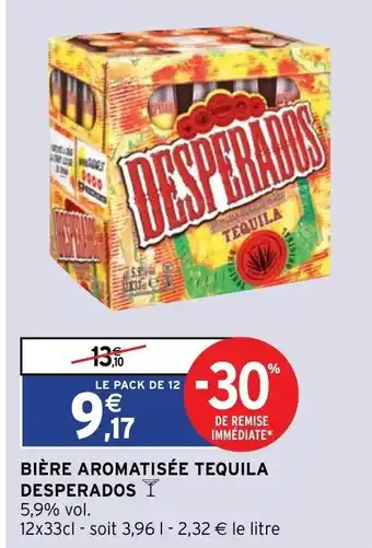 Intermarché Bière Aromatisée Tequila Desperados offre