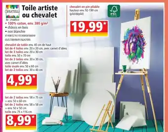 Norma Toile Artiste Ou Chevalet offre