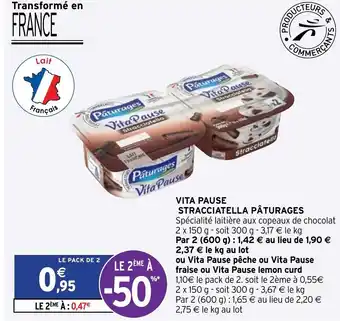 Intermarché VIta pause stracciatella Pâturages offre