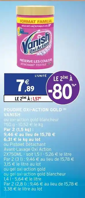 Poudre oxi-action Gold Vanish