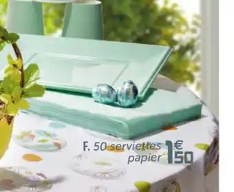 Gifi 50 serviettes papier offre