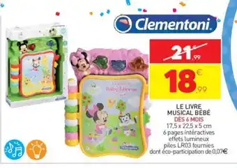 Stokomani Le Livre Musical Bebe offre
