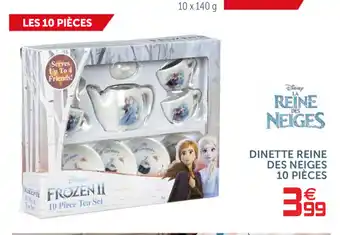 Dinette Reine des Neiges 10 PiĂšces