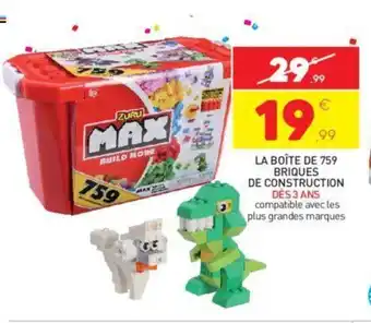 Stokomani La Boite De 759 Briques De Construction offre
