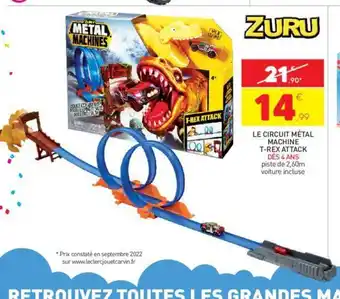 Stokomani Le Circuit Metal Machine T-Rex Attack offre