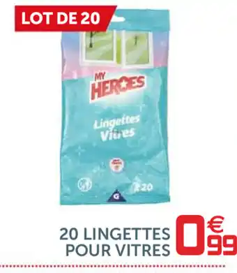 Gifi 20 Lingettes Pour Vitres offre
