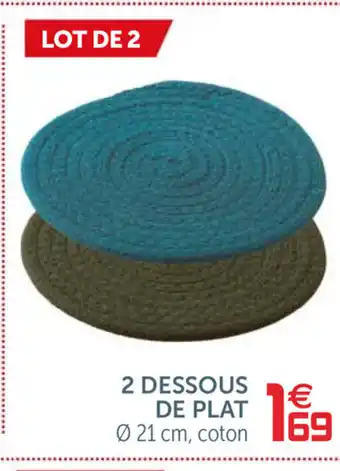 Gifi 2 Dessous de Plat offre