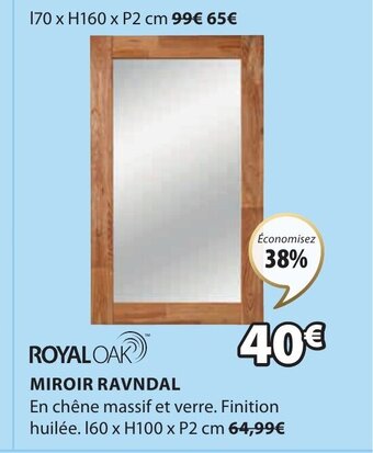 JYSK Miroir Ravndal offre