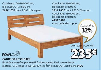 JYSK Cadre De Lit Olsker offre