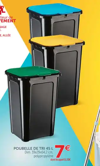 Gifi Poubelle de tri 45L offre