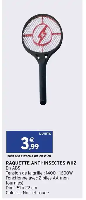 Raquette Anti-Insectes Wiiz