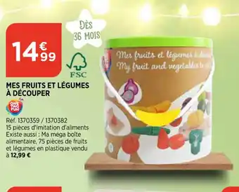 Bi1 Mes Fruits Et Legumes A Decouper offre