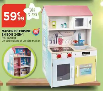 Bi1 Maison De Cuisine En Bois 2-en-1 offre
