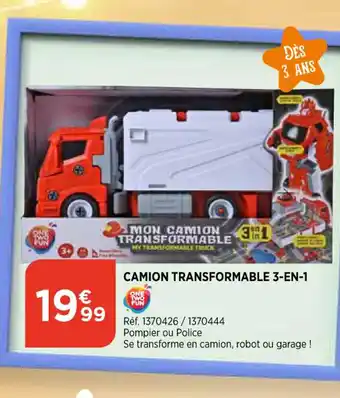 Camion Transformable 3-en-1