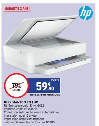 Intermarché Imprimante 3 En 1 HP offre