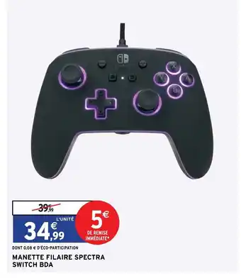 Intermarché Manette Filaire Spectra Switch BDA offre