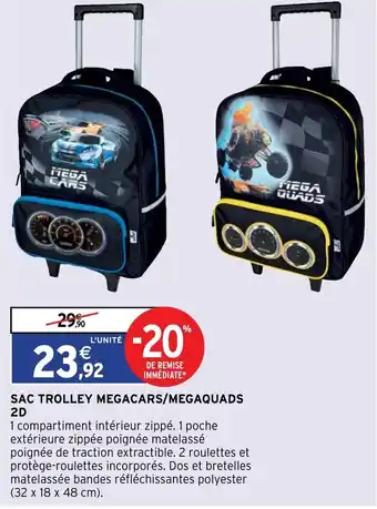 Intermarché Sac Trolley Megacars/Megaquads 2D offre