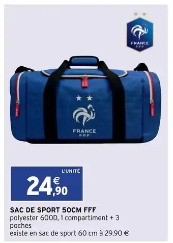 Intermarché Sac De Sport 50cm FFF offre