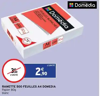 Ramette 500 Feauilles A4 Domedia