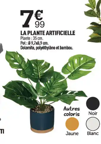 Centrakor La Plante Artificielle offre