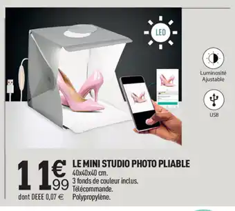 Centrakor Le Mini Studio Photo Pliable offre