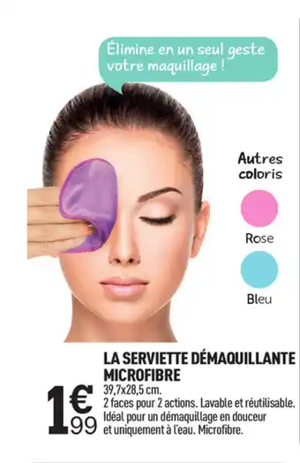 La Serviette Démaquillante Microfibre