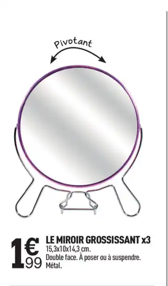 Centrakor Le Miroir Grossissant x3 offre