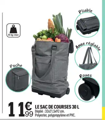 Centrakor Le Sac De Courses 30 L offre